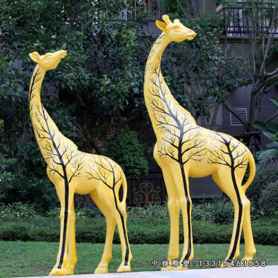 大型铜雕长颈鹿