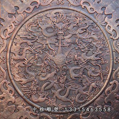 景观铜浮雕摆件