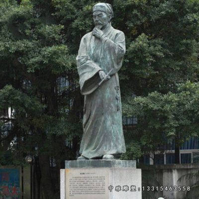 铜雕名人关汉卿