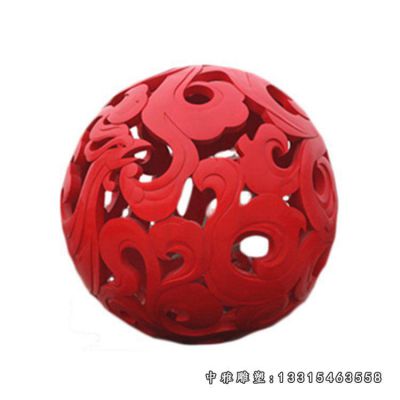 不锈钢广场圆球雕塑