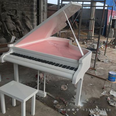 不锈钢广场钢琴雕塑