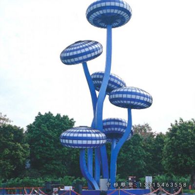 不锈钢大型蘑菇雕塑