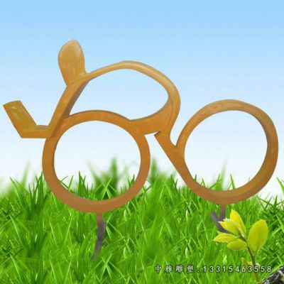 不锈钢赛车比赛人物雕塑