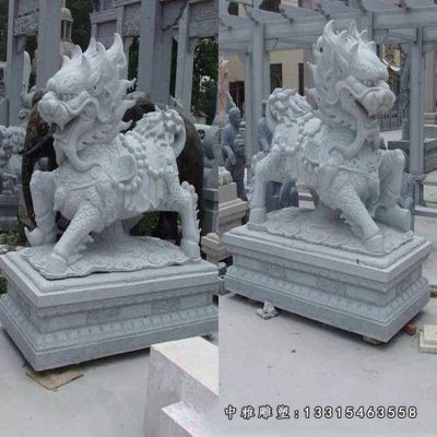 门口麒麟石雕
