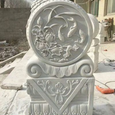 仿古石雕抱鼓石