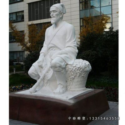 古代名医李时珍石雕