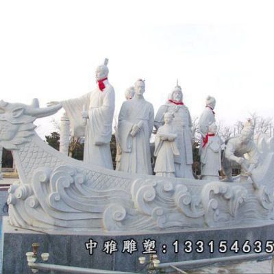 神话人物八仙石雕