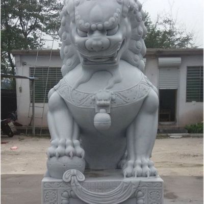 石雕看门狮子雕塑
