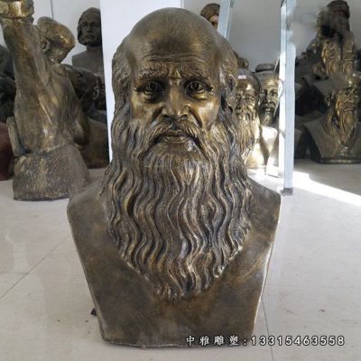 名人铜雕达尔文