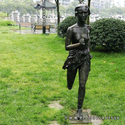 广场运动人物铜雕