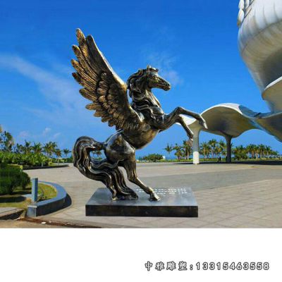 动物铜雕飞马