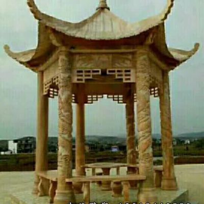 户外凉亭石雕
