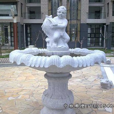 公园喷泉石雕