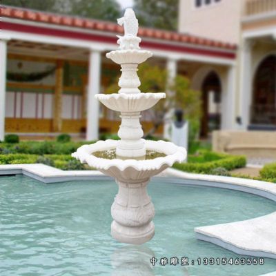 小区石雕喷泉雕塑