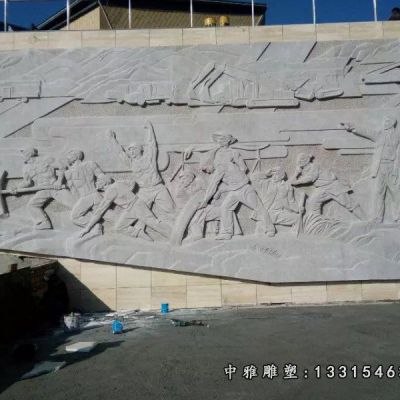 石浮雕广场雕塑