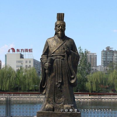 古代人物铜雕董仲舒