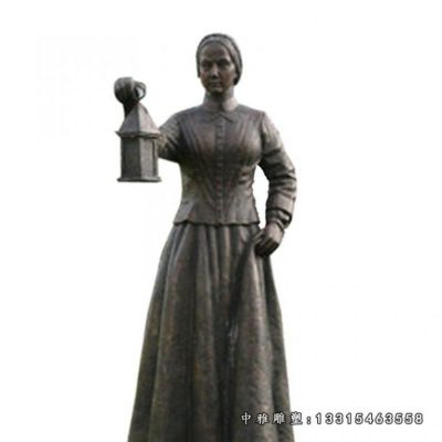 铜雕名人南丁格尔
