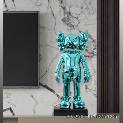 镜面不锈钢机器人雕塑