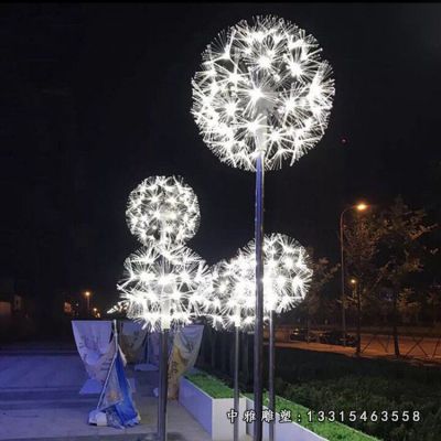 广场蒲公英不锈钢摆件