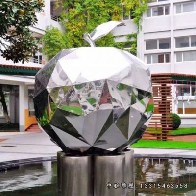 苹果不锈钢雕塑