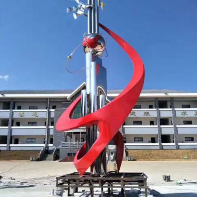 校园景观不锈钢雕塑