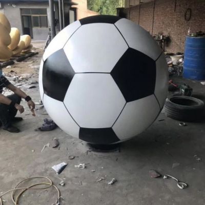 户外足球不锈钢雕塑