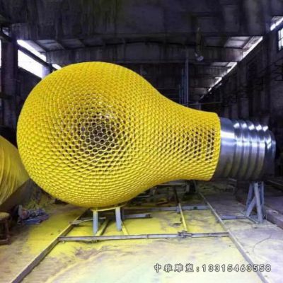 公园灯泡不锈钢雕塑