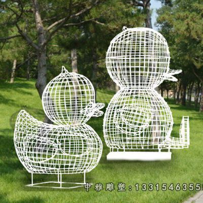 动物鸭子不锈钢摆件