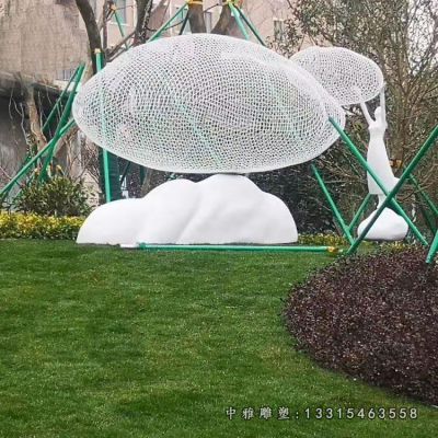 不锈钢景观云雕塑