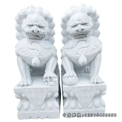 石雕宅门狮子雕塑