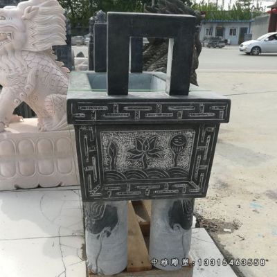 四足石雕鼎雕塑