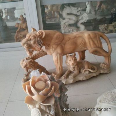 动物老虎石雕
