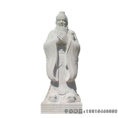 思想家孔子石雕