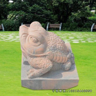 招财金蟾石雕动物