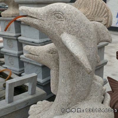 广场鲸鱼石雕雕塑