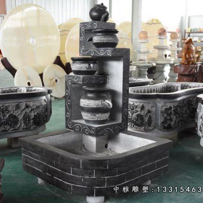 庭院流水池石雕