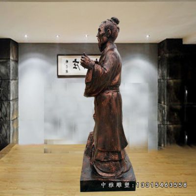 杜康铜雕人物