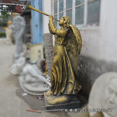 铜雕广场天使