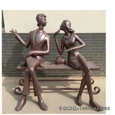 商业街铜雕人物雕塑