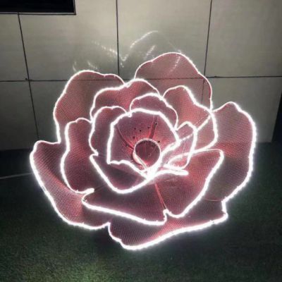 不锈钢公园花朵雕塑