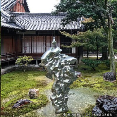 抽象太湖石不锈钢摆件