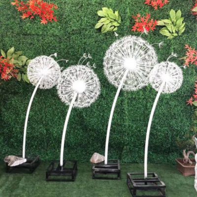 蒲公英公园不锈钢雕塑