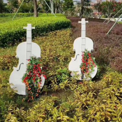 乐器提琴不锈钢摆件