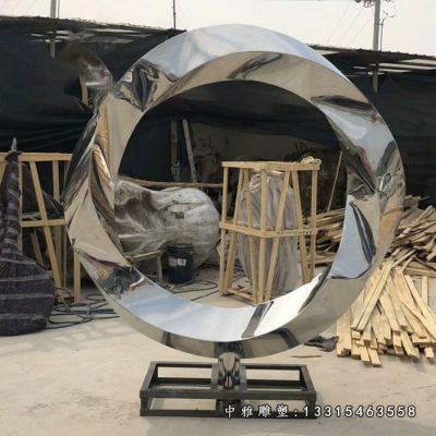 不锈钢广场圆环雕塑