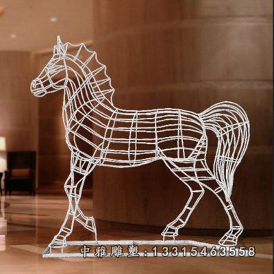 不锈钢动物马雕塑