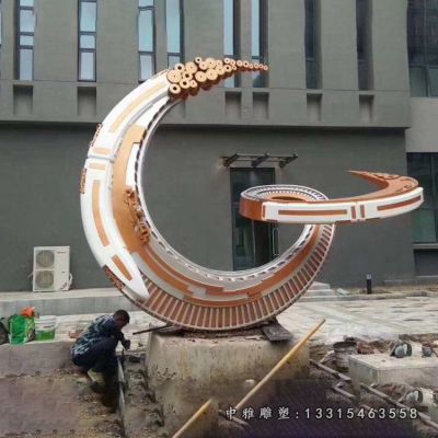 不锈钢公园月亮