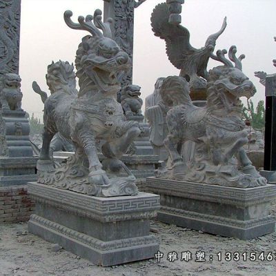 瑞兽石雕麒麟雕塑