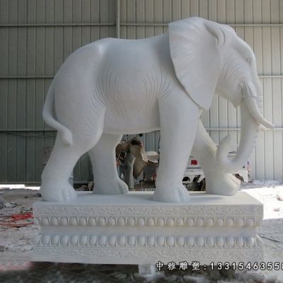 公园石雕大象