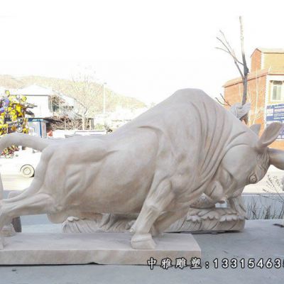 动物石雕牛雕塑