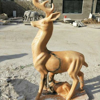 动物小羊石雕